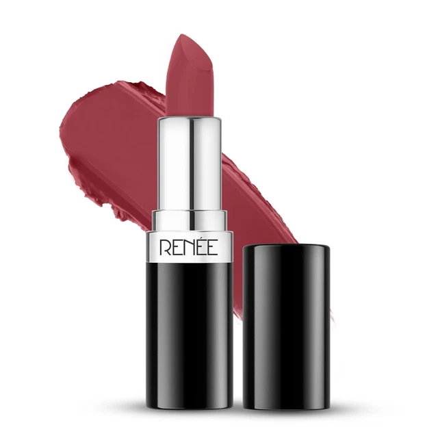 RENEE Stunner Matte Lipstick - Big Bang 4gm| Intense Color Pay Off,Full Coverage
