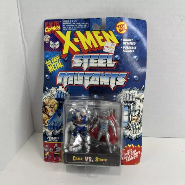 NEW X-MEN Steel Mutants Cable vs. Stryfe die-cast Action Figures