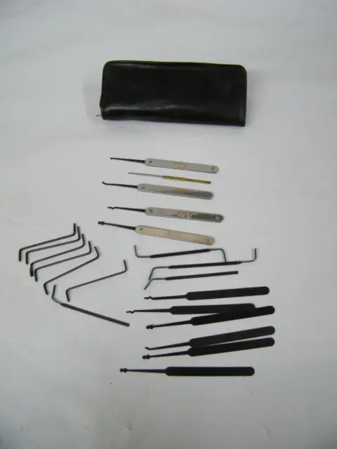 Vintage Tool Lot HPC Professional Locksmith Leather Kit Set