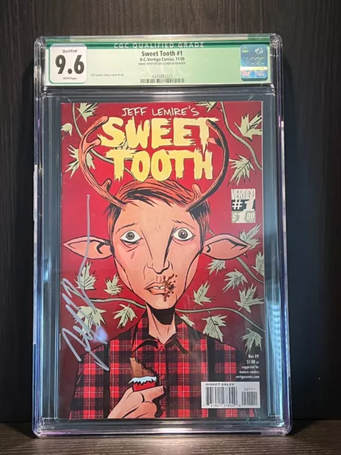 Sweet Tooth #1 CGC 9.6 NM+ Signed by Jeff Lemire Vertigo Netflix