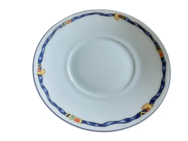 Edle Untertasse ca. 18 cm Ruban Bleu Bernardaud Limoges France