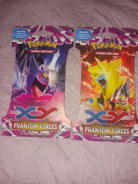 1 Pokemon XY Phantom Forces Booster Pack Sealed Box Fresh Unweighed 4/4  Artworks