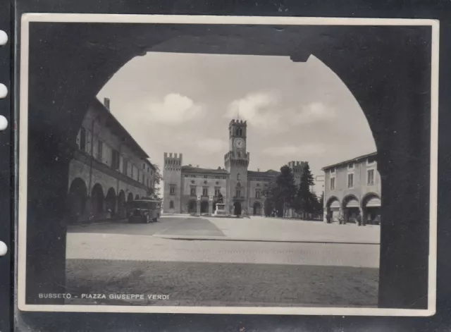 Cartolina Busseto Piazza Giuseppe Verdi HB540