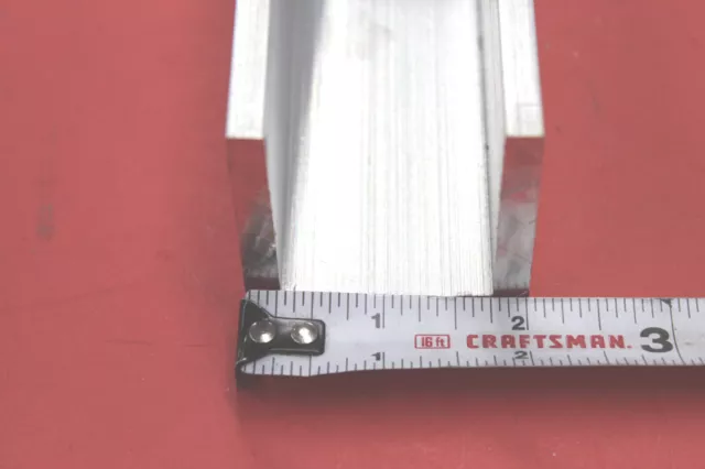 2" x 2" x 1/4" Wall 6061 T6 ALUMINUM CHANNEL 60" long Mill Stock Cut New