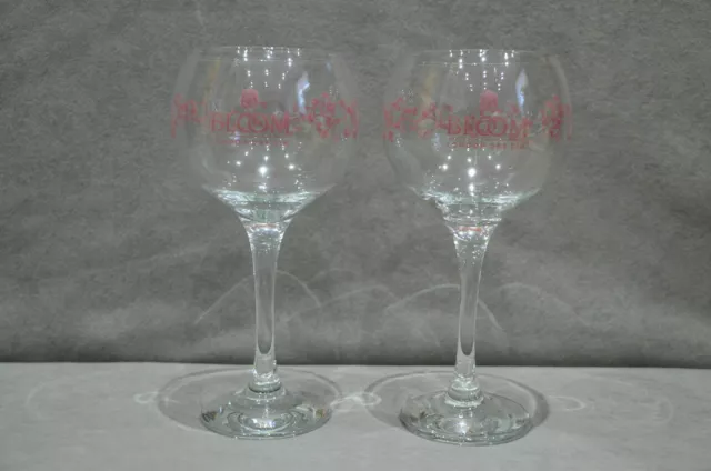 Pair Of (2) Bloom London Dry Gin Balloon Copa Glass Bowl Goblet 19.75oz 56cl