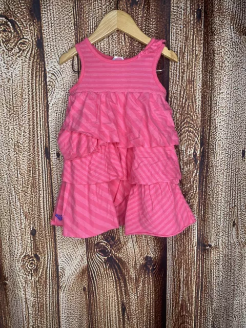 Roxy Teenie Wahine Toddler Girl’s Tiered Sleeveless Dress Size 2T Pink