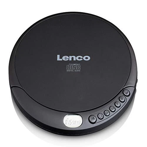 Lenco CD-010 - Lecteur CD Portable Walkman - Diskman - CD Walkman - Avec écouteurs et câble de