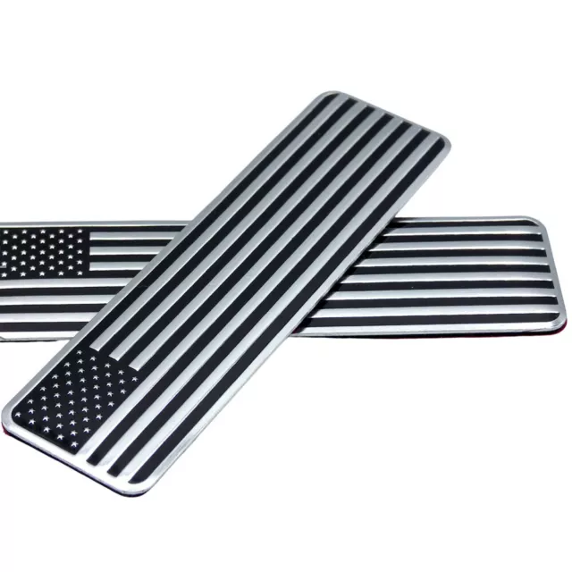 Car Truck 3D Metal American Flag Sticker Decal Body Emblem Accessories Decorat