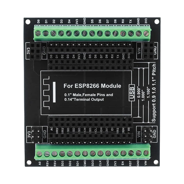 GPIO Scheda Di Espansione Breakout Tipo T Per BBC Micro:bit (V2 E V1) - Adattatore Per Breadboard, Kit Coding Fai Da Te, Senza Microbit - 3