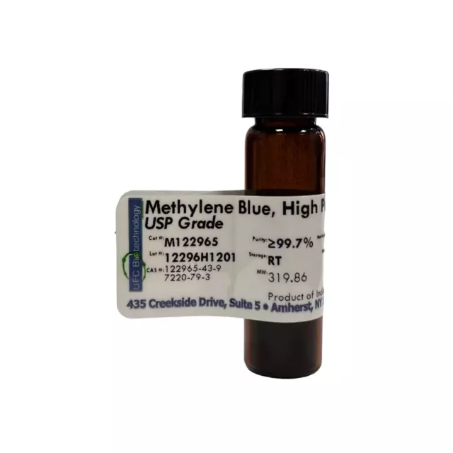 Methylene Blue Powder - USP Grade, 99+% - 3Rd Party Tested - 1 Gram