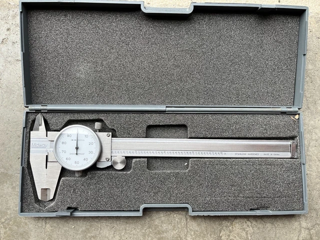 Midway Dial Caliper 6" shock proof stainless Hardened with Plastic case