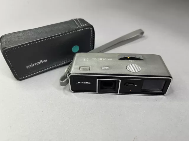 Cámara espía subminiatura en miniatura vintage Minolta 16 modelo P 16 mm