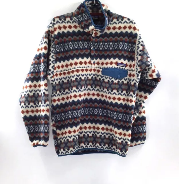 Patagonia Men's Multicolor Synchilla Fleece Pullover Sweater - Size Small