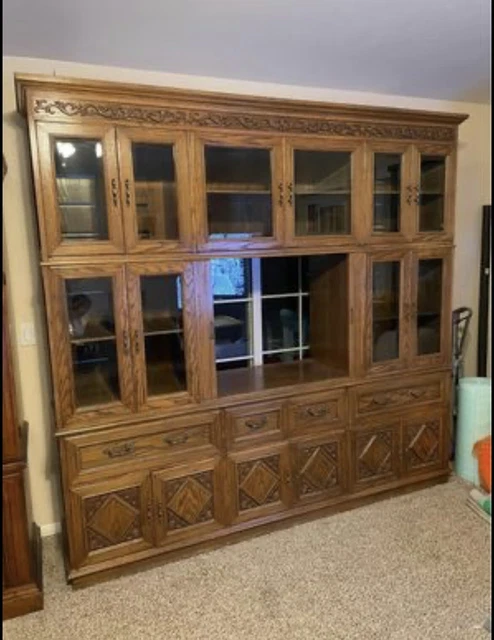 Okinawa Hand Crafted TV Entertainment ￼Wall Unit