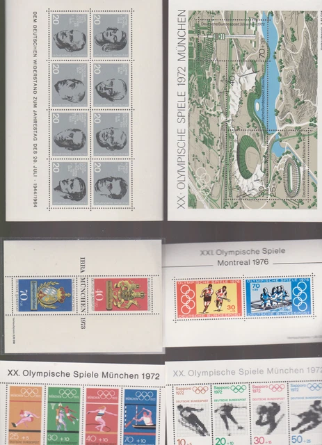  briefmarken -brd blöcke postfrisch** - top abart achten komplett