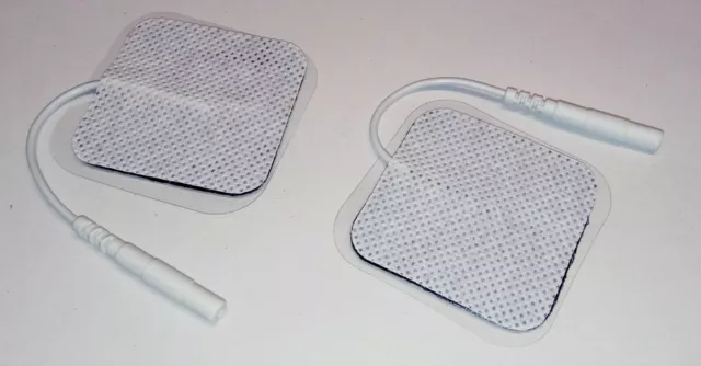5 Paar TENS Elektroden Pads selbstklebend für Reizstrom Gerät,4x4cm, 2mm Stecker