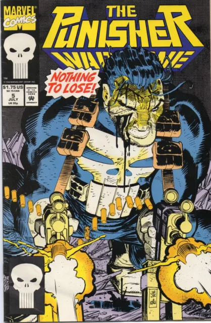The Punisher War Zone Nothing To Lose! # 5 Marvel July 1992
