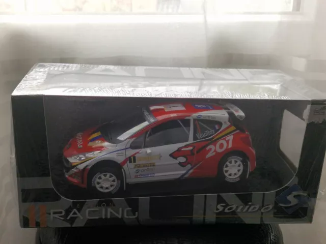 Miniature Voiture Collection 1 18 Peugeot 207 S2000 Rallye Solido Wrc 2