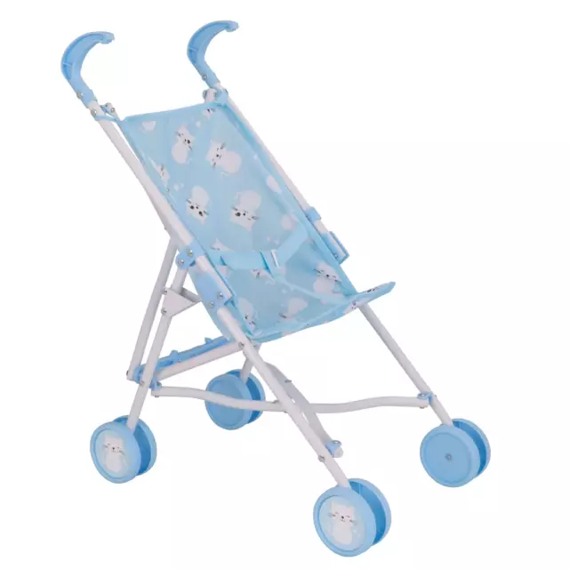 Baby Dolls Foldable Blue Stroller Childrens Kitty Baby Doll Buggy Prams For Kids