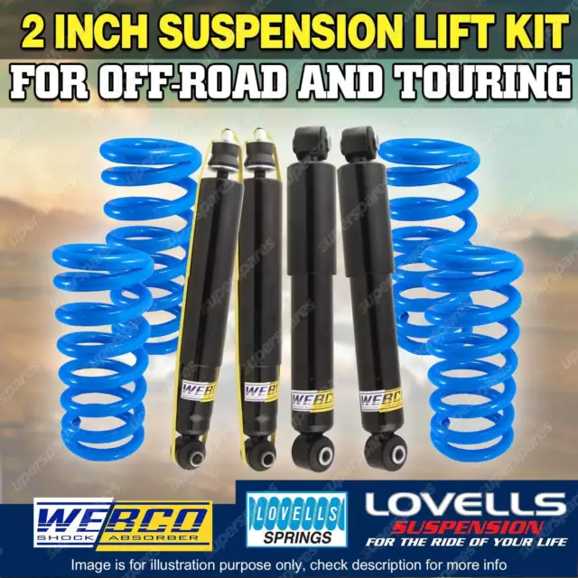 2 Inch 50mm Webco Lovells Springs Suspension Lift Kit for JEEP WRANGLER TJ 4WD