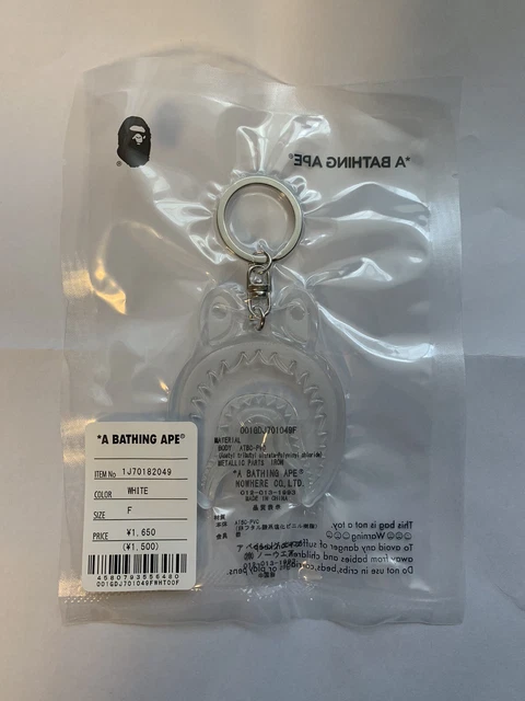 BAPE Shark Reflective Keychain White