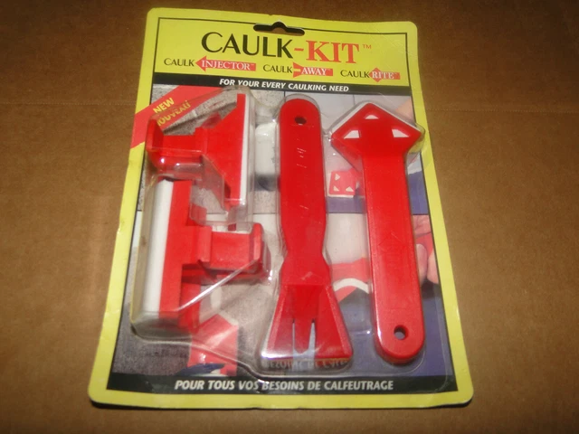 NEW! Caulk-Kit 4 red piece tool for Caulk Injector/Away/Rite