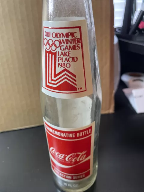 Coca-Cola Commemorative Bottle Lake Placid 1980 Olympics Women's Speed Skating