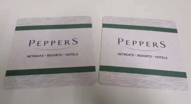 Peppers - Retreats, Resorts, Hotels - Two Drink Coasters - Accommodation Brand