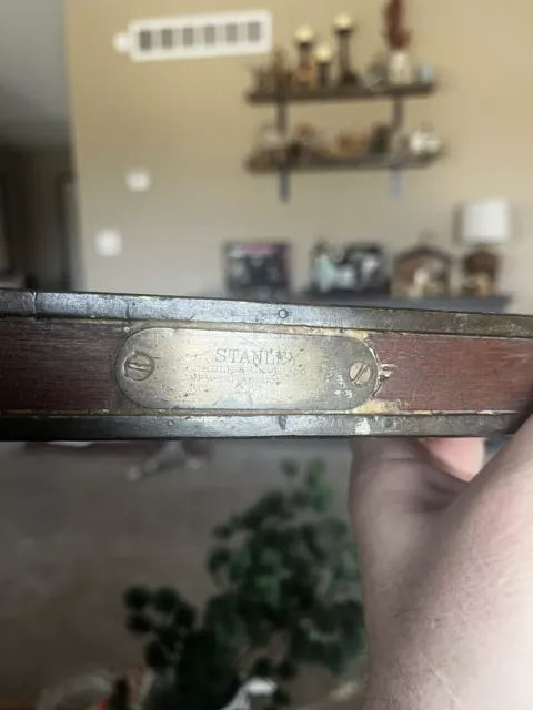 Vintage very early Stanley Carpenters level