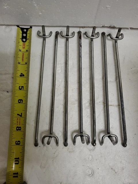 7 pieces 9 inch Peg Board Hooks tool Workshop Home storage Zinc plated