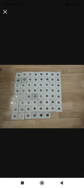 100+ YEARS OLD Lot Of 62× 1 CENT PENNYS
