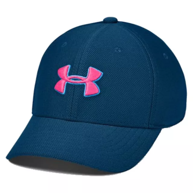 Under Armour UA Kids Blitzing 3.0 Graphite Blue Stretch Fit Boys Cap