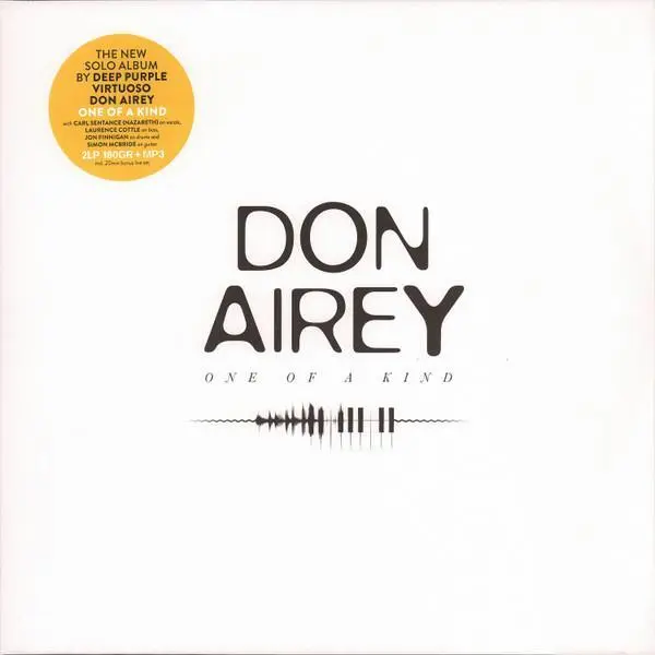Don Airey One of A Kind double LP vinyl Germany Ear Music 2018 black vinyl 2 LP