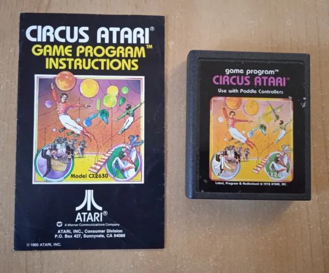 Circus Atari - Spiel mit Anleitung für Atari 2600