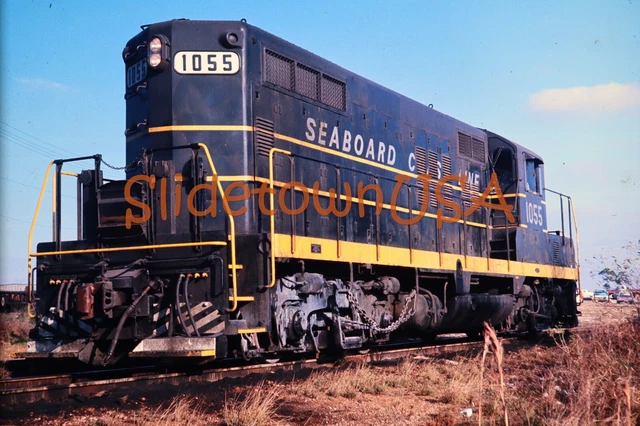 Vtg 1969 Train Slide 1055 Seaboard Coast Line Engine Tampa FL X3D057