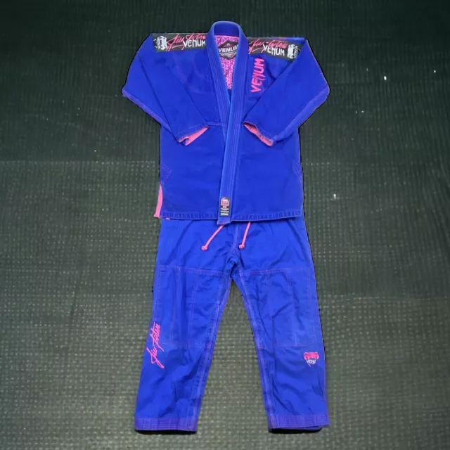 Venum Women's Jui Jitsu BJJ Challenger Series Gi Size F4 Blue & Pink Grappling