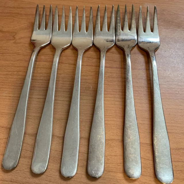 6 X Walker & Hall Silver Plated Dinner Forks - Heavy (1.17)
