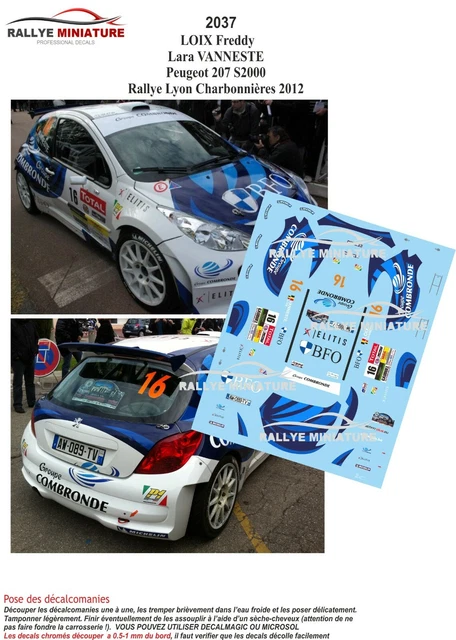 Décalcomanies 1/43 Réf. 0461 Renault Clio S1600 Loix Ypres Rally 2002 - Neuf, Pour Maquette