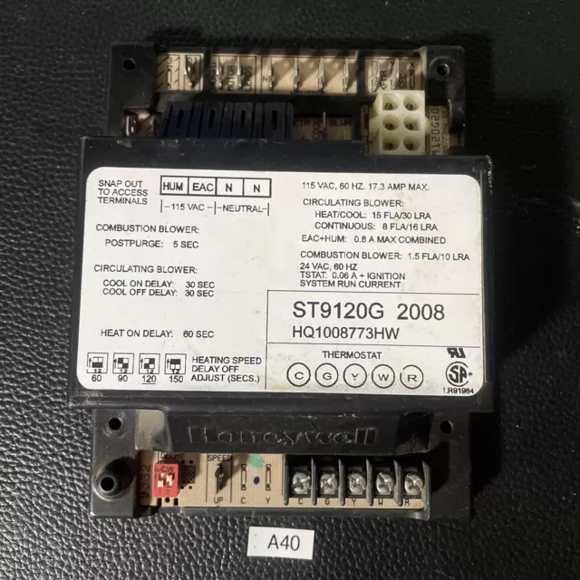 Honeywell ST9120G2008 Furnace Fan Control Circuit Board HQ1008773HW