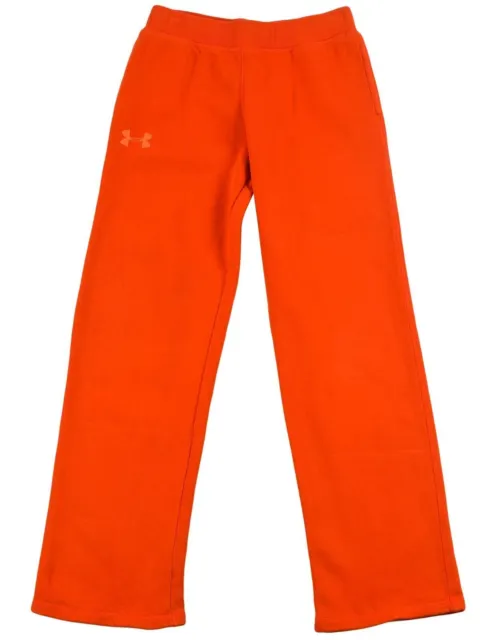 Under Armour Kids Pull On Activewear Trouser Sweatpants Relaxed Fit Large Orange