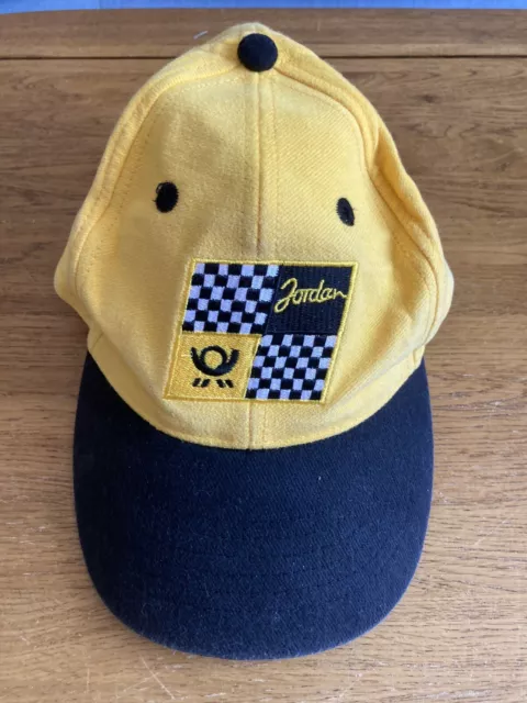 Jordan F1 Racing Baseball Cap - Vintage - Yellow / Black- 100% Cotton - One Size