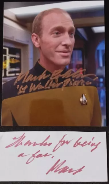 Mark Rolston "Star Trek - Lt. Walter Pierce" original Autogramm - signed