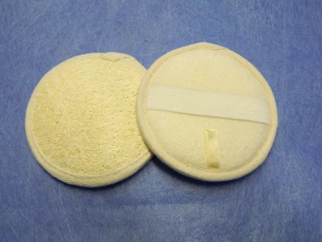 Lot 3 Disques Eponge Loofah Naturel Gommage Anti cellulite