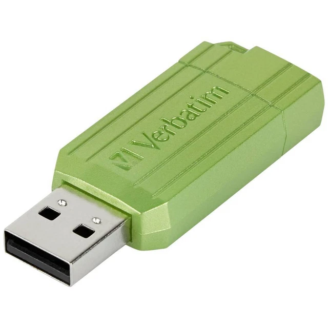 Verbatim USB DRIVE 2.0 PINSTRIPE Clé USB 32 GB Eucalyptus, vert 49958 USB 2.0