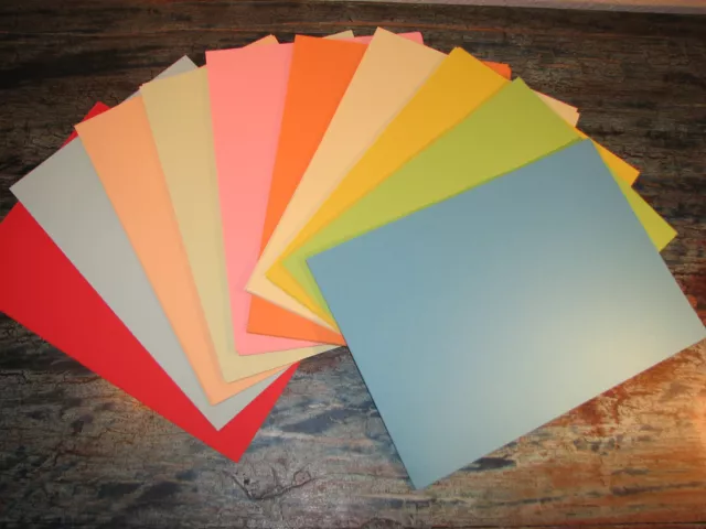 195 hojas papel color DIN A4 80 g/m2 10 colores sostenible ecológico