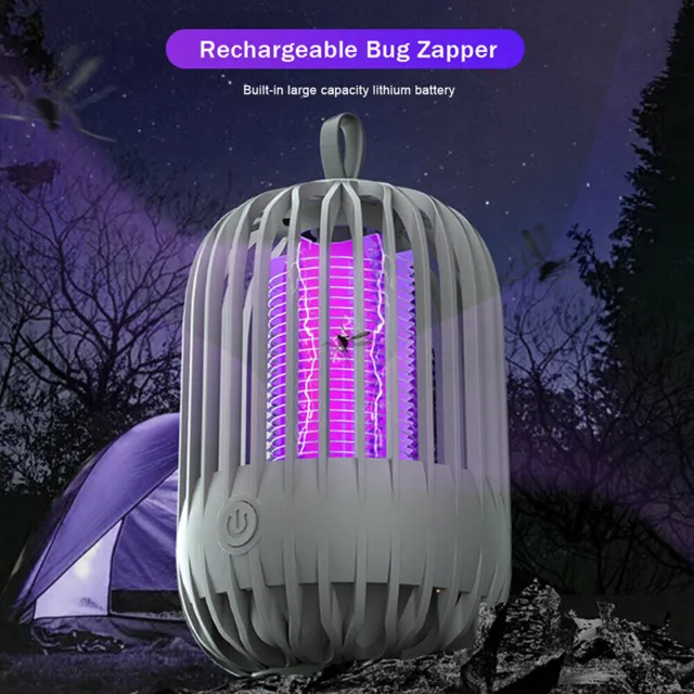 Moskito Killer UV Insektenvernichter Elektrisch LED Lampe Mückenfalle Licht AKKU 11