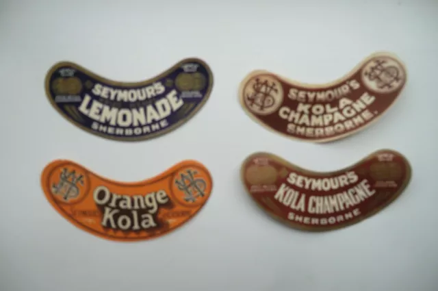 4 Mint Seymour's Sherborne Shoulder Brewery Beer Bottle Labels (Syphones)