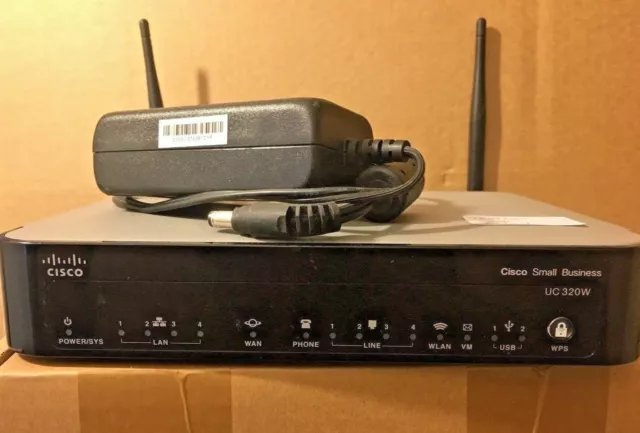 Cisco UC320W Wireless Router with PSU (UC320W-FXO-K9) CCNA CCIE Voice & Collab