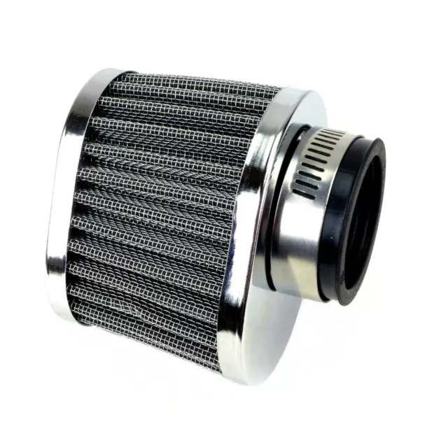 Wire Mesh Power Pod Air Filter Oval 35mm Clamp-On Offset Flange 25-24180