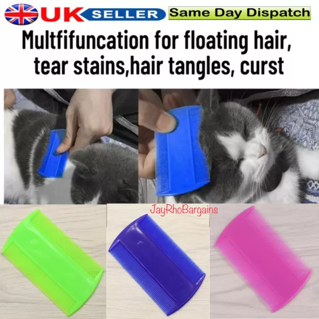 Comb Double Sided Head Pet Fur Hair Lice Flea Egg Removal Brush